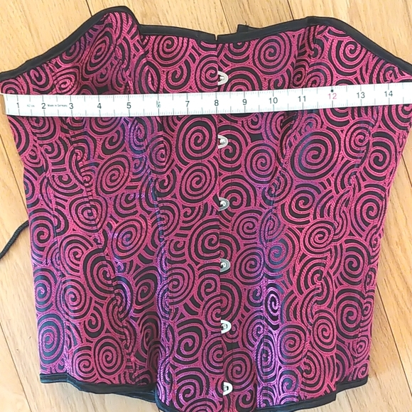 Magenta swirls corset NWOT - Picture 4 of 5